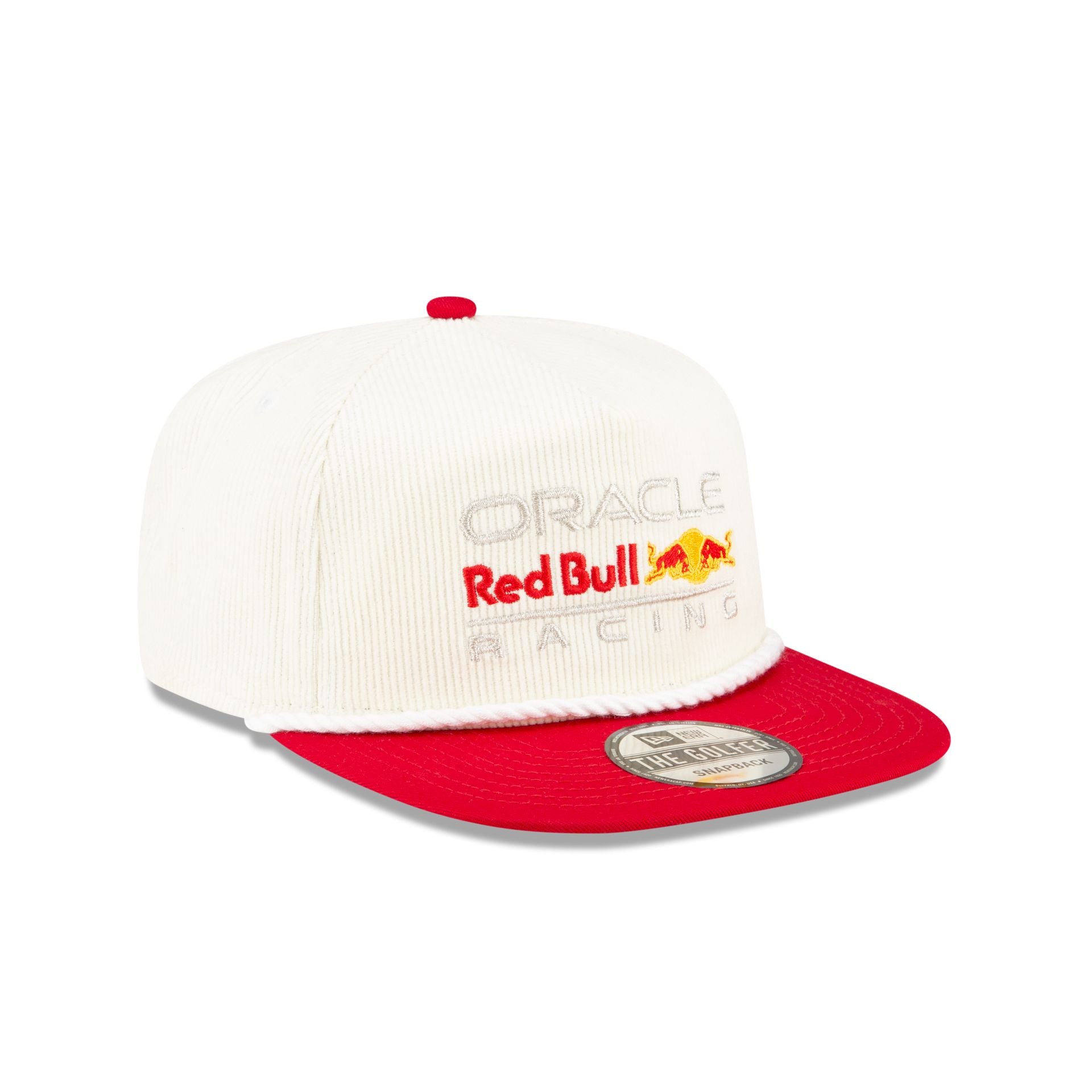 Oracle Red Bull Racing Essential White Corduroy Golfer Hat – New Era Cap