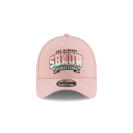 You Already Shnow University Pink 9FORTY A-Frame Snapback Hat