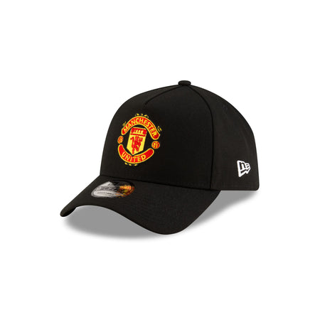 Manchester United Black 9FORTY A-Frame Snapback Hat