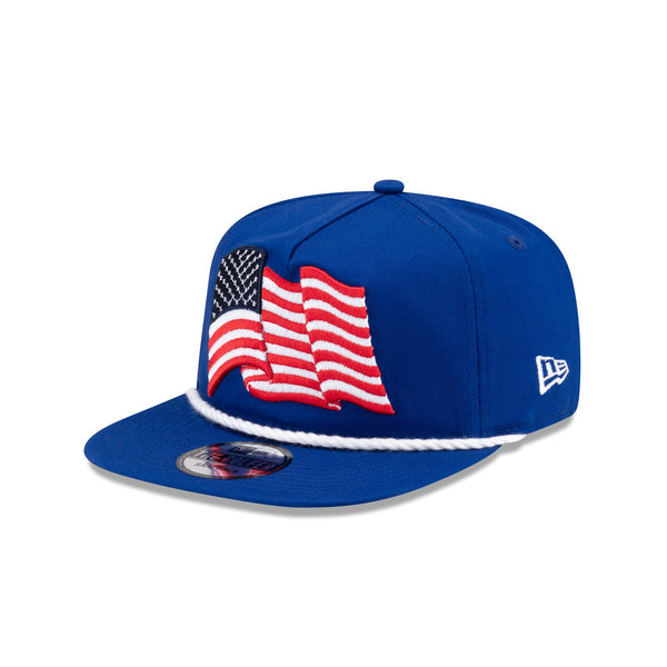 New Era Cap American Flag Blue Golfer Hat