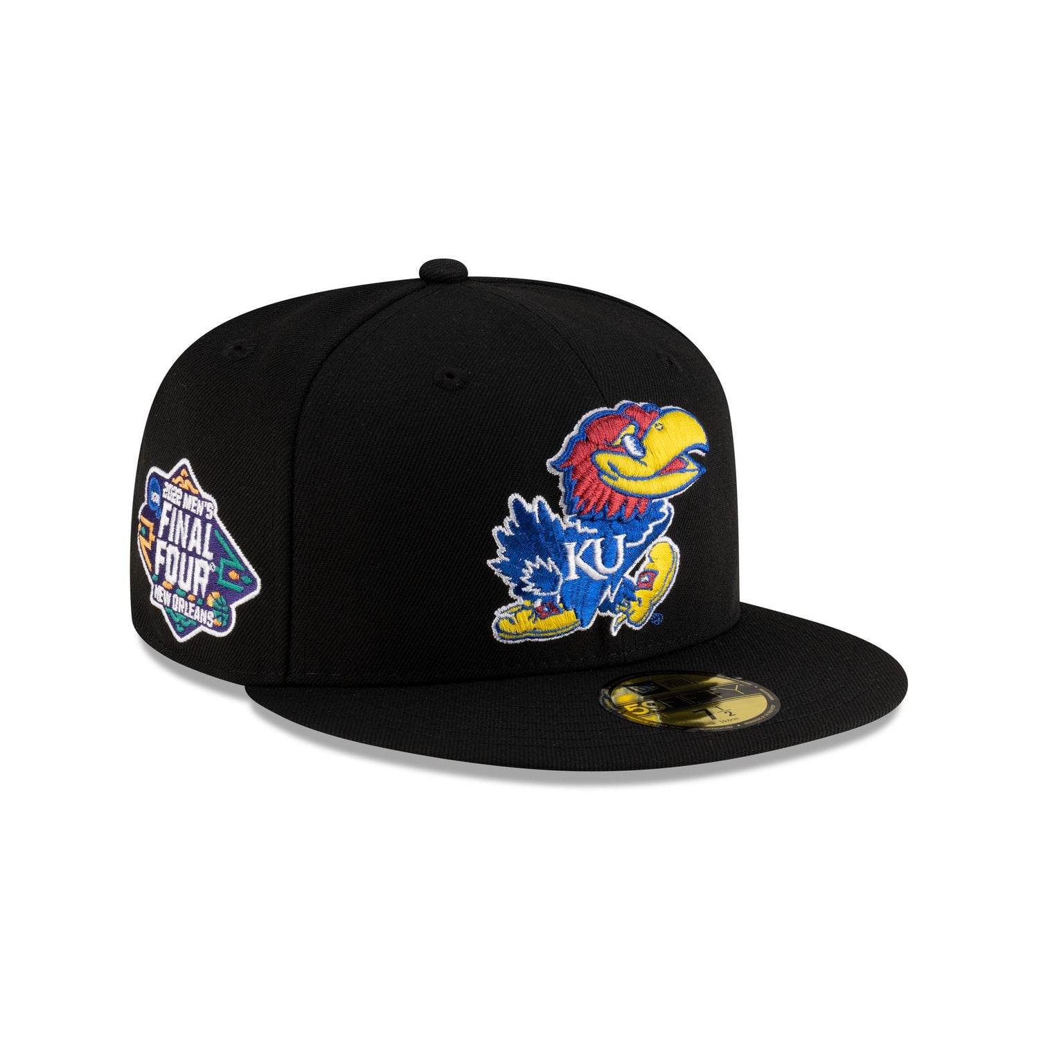 Kansas Jayhawks College Vault Black 59FIFTY Fitted