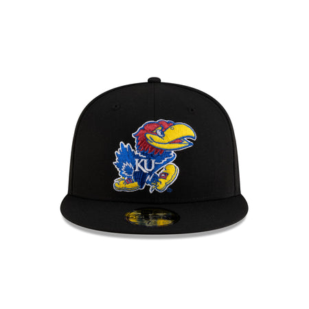 Kansas Jayhawks College Vault Black 59FIFTY Fitted