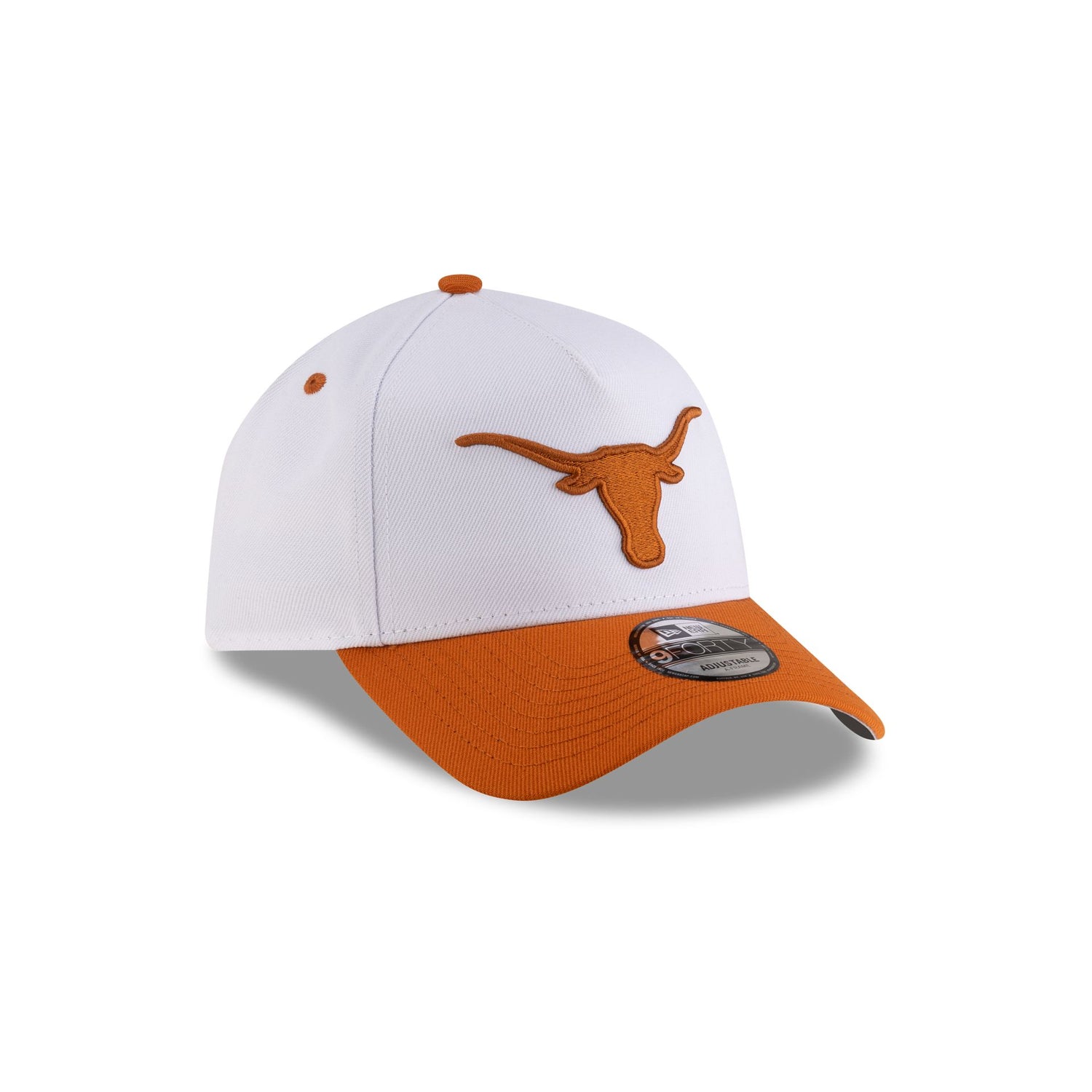 Texas Longhorns White 9FORTY A-Frame Snapback Hat