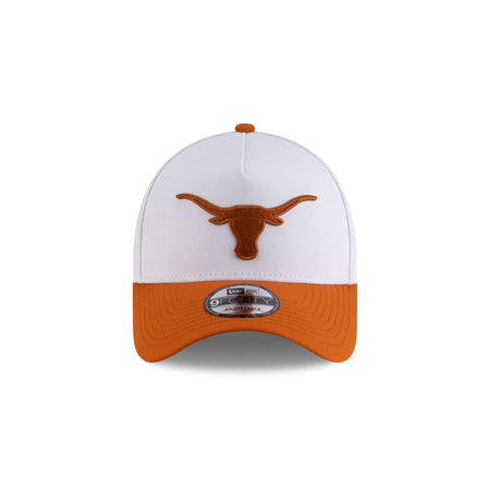 Texas Longhorns White 9FORTY A-Frame Snapback Hat