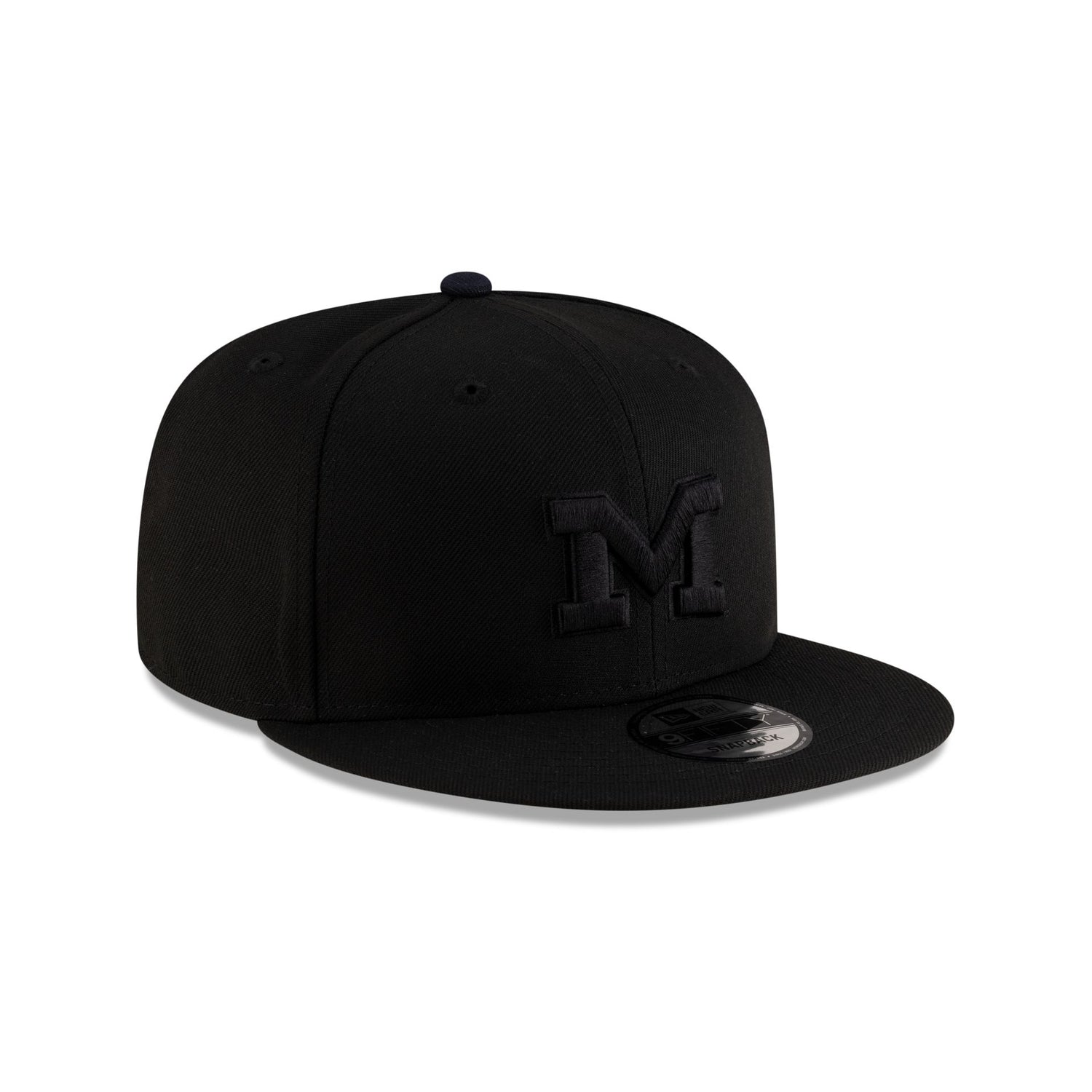 Michigan Wolverines Black on Black 9FIFTY Snapback Hat