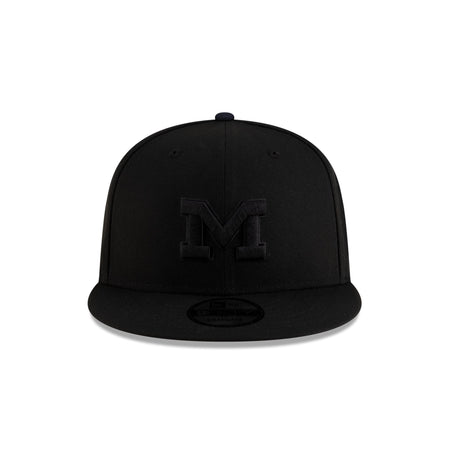 Michigan Wolverines Black on Black 9FIFTY Snapback Hat