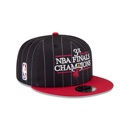 Just Caps NBA Champion Pinstripe Miami Heat 9FIFTY Snapback