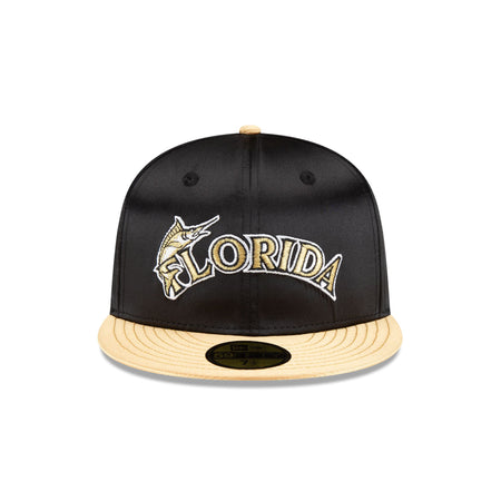 Miami Marlins Metallic Gold 59FIFTY Fitted Hat