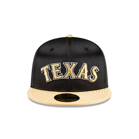 Texas Rangers Metallic Gold 59FIFTY Fitted Hat