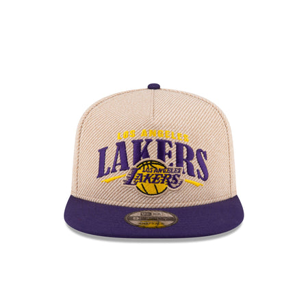 Los Angeles Lakers Terry Heather 9FIFTY A-Frame Snapback Hat