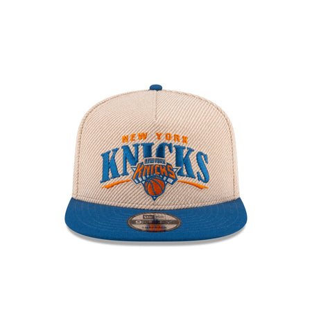 New York Knicks Terry Heather 9FIFTY A-Frame Snapback Hat