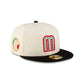 Mexico Baseball Chrome Black Corduroy 59FIFTY Fitted Hat