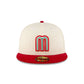 Mexico Baseball Chrome Red Corduroy 59FIFTY Fitted Hat