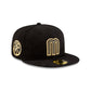 Mexico Baseball Black Gold Corduroy 59FIFTY Fitted Hat