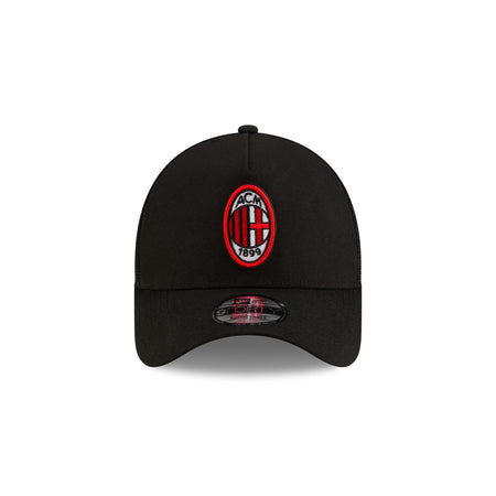 AC Milan Black 9FORTY A-Frame Trucker Hat