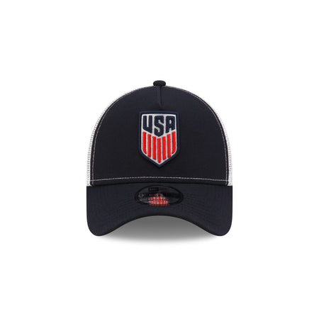 US Soccer Navy 9FORTY A-Frame Trucker Hat