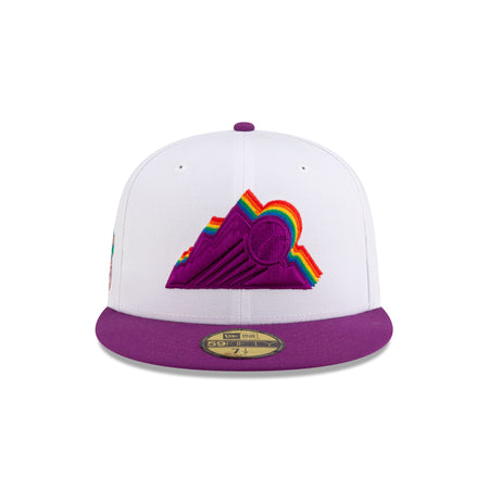 Just Caps Kaleidoscope Colorado Rockies 59FIFTY Fitted Hat