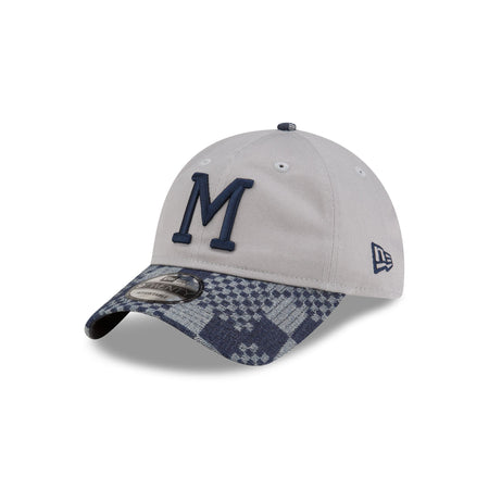 Milwaukee Brewers Pattern Denim 9TWENTY Adjustable Hat