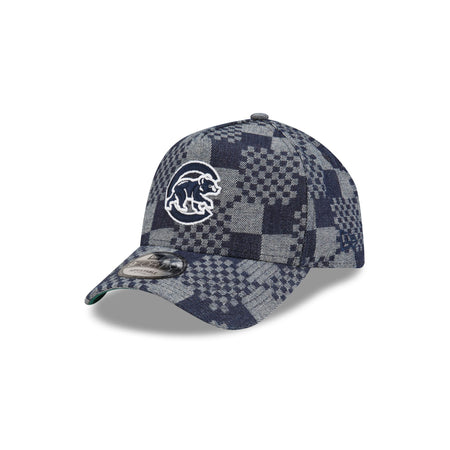 Chicago Cubs Pattern Denim 9FORTY A-Frame Snapback Hat