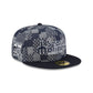 Seattle Mariners Pattern Denim 59FIFTY Fitted Hat