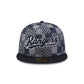 Texas Rangers Pattern Denim 59FIFTY Fitted Hat