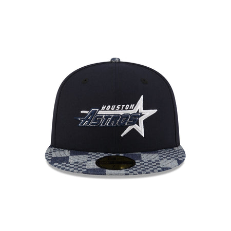 Houston Astros Pattern Denim 59FIFTY Fitted Hat