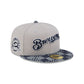 Milwaukee Brewers Pattern Denim 59FIFTY Fitted Hat