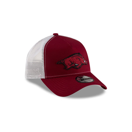 Arkansas Razorbacks Cardinal White 9FORTY A-Frame Trucker