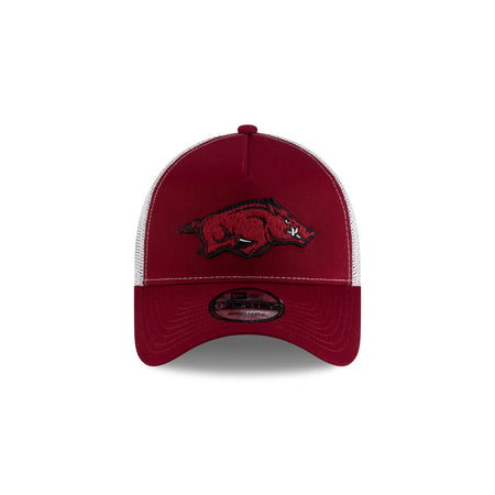 Arkansas Razorbacks Cardinal White 9FORTY A-Frame Trucker