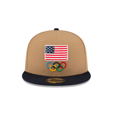 Team USA Khaki 9FIFTY Snapback