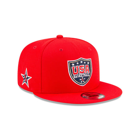 USA Basketball Shield Red 9FIFTY Snapback Hat