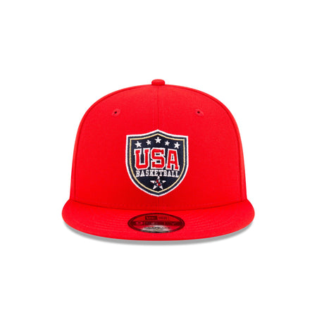 USA Basketball Shield Red 9FIFTY Snapback Hat