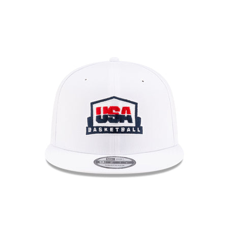 USA Basketball Optic White Sidepatch 9FIFTY Snapback Hat