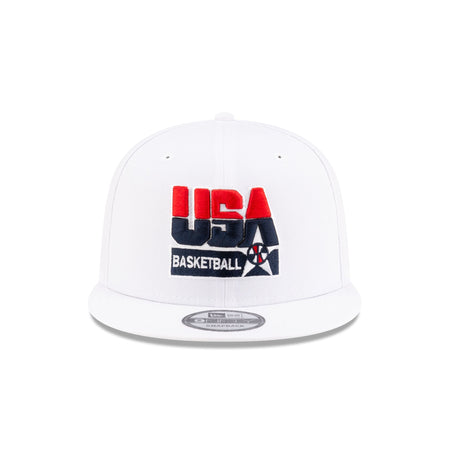 USA Basketball Wordmark Optic White 9FIFTY Snapback Hat