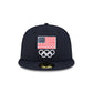 Team USA Fencing Navy 59FIFTY Fitted