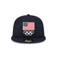 Team USA Rugby Navy 59FIFTY Fitted