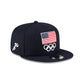 Team USA Track and Field Navy 9FIFTY Snapback