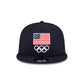 Team USA Track and Field Navy 9FIFTY Snapback