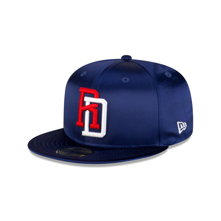 Dominican Republic Royal Blue Satin 59FIFTY Fitted Hat