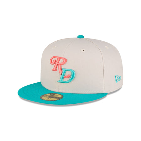 Dominican Republic Teal Script 59FIFTY Fitted Hat