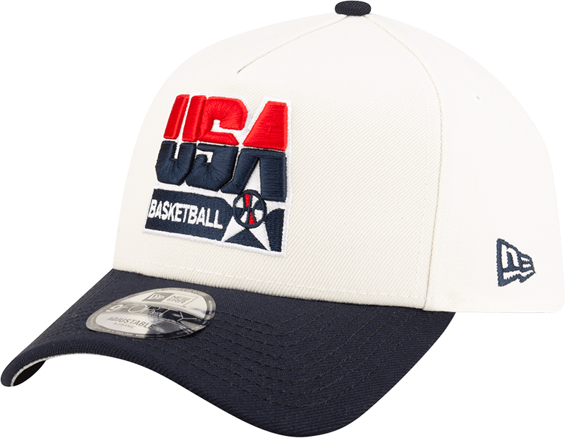 Dream Team Chrome White A-Frame Snapback Hat