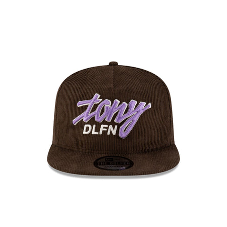 Tony Delfino Brown Corduroy Golfer Hat