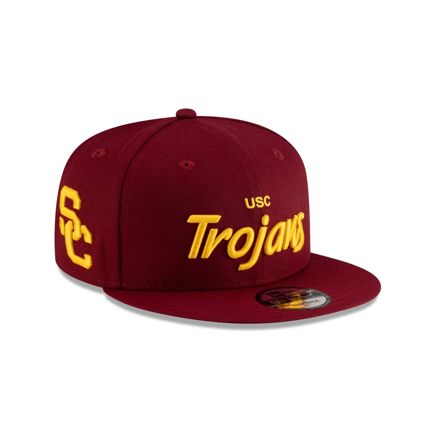 USC Trojans Cardinal Red Script 9FIFTY Snapback Hat