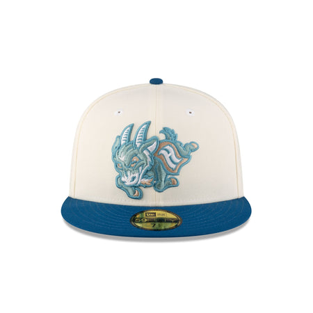 Hartford Yard Goats Chrome Blue 59FIFTY Fitted Hat