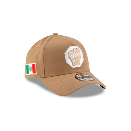 UFC Mexico Khaki Glove 9FORTY A-Frame Snapback Hat