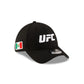 UFC Mexico Black 39THIRTY Stretch Fit Hat