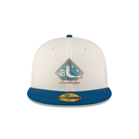 Jacksonville Beach Sea Birds Chrome Blue 59FIFTY Fitted Hat