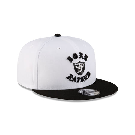 Born x Raised Las Vegas Raiders White 9FIFTY Snapback