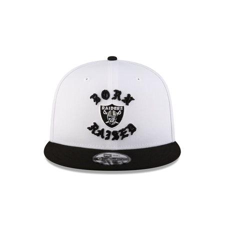 Born x Raised Las Vegas Raiders White 9FIFTY Snapback