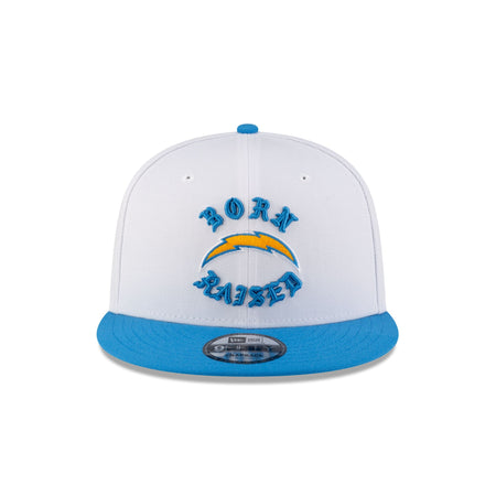 Born x Raised Los Angeles Chargers White 9FIFTY Snapback